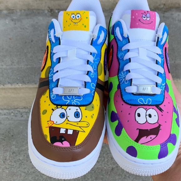 Nike Shoes Spongebob Nikes Custom Poshmark